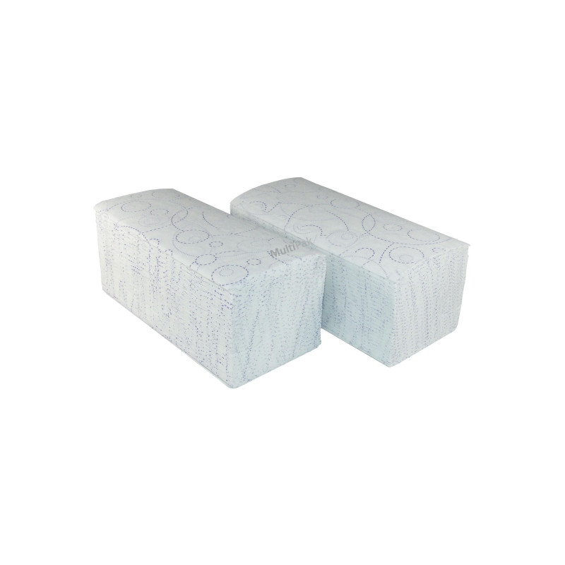 Ręczniki ZZ białe tłoczone