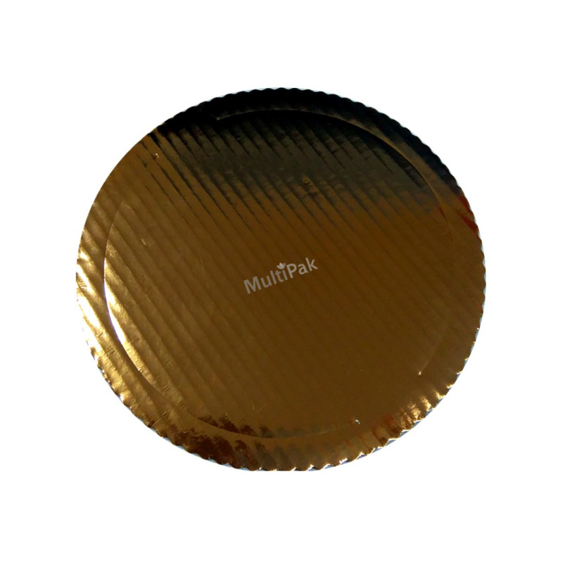 Złote grube podkłady kartonowe Ø﻿ 30 cm