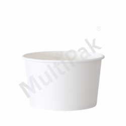 Kubek na lody biały 245ml