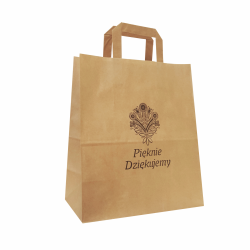 Papierowa torba ekologiczna z motywem folk 