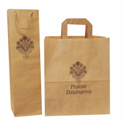 Papierowa torba ekologiczna z motywem folk 