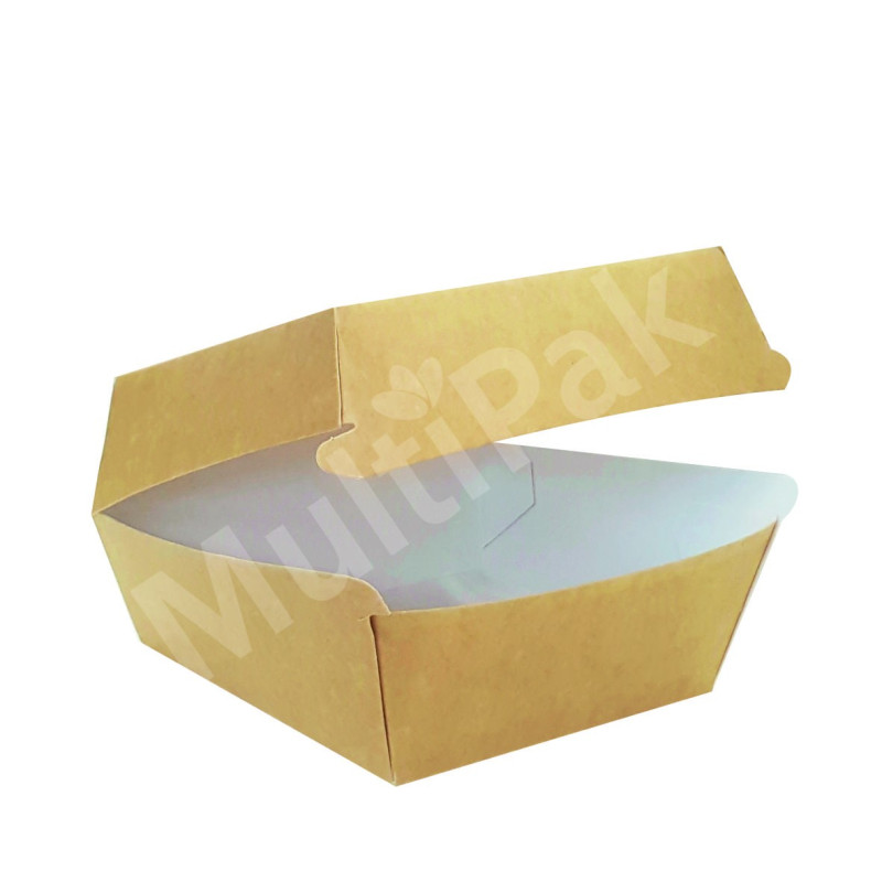 Brązowy pojemnik na hamburgera "Gigant" 