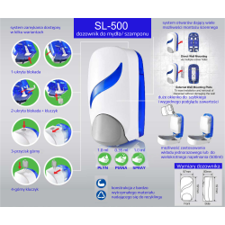 Dozownik do mydła i piany SL-500