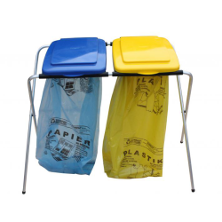 Podwójny stojak na worki do segregacji śmieci 