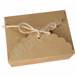 Pudełko na ciasto dla gości rustykalne  19x14cm