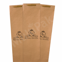 Papierowa torebka na wino z nadrukiem indywidualnym 