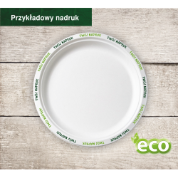Ekologiczny talerz z trzciny cukrowej 26 cm 