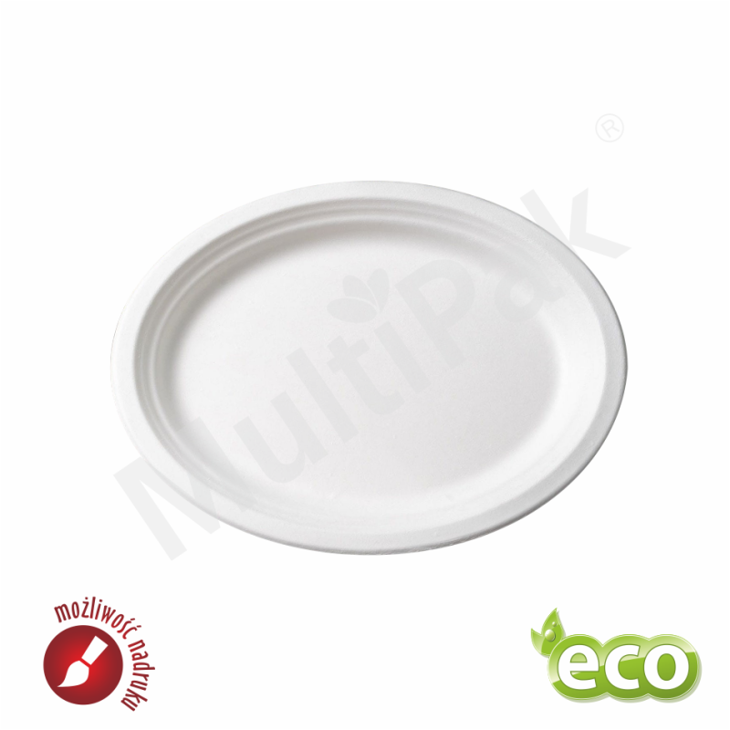Ekologiczny półmisek owalny z trzciny 263x199 mm 