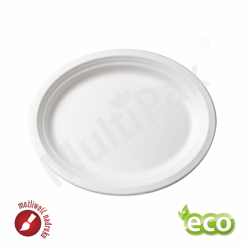 Ekologiczny półmisek owalny z trzciny cukrowej 318x255 mm 