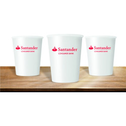 Kubek papierowy 180 ml z nadrukiem LOGO 