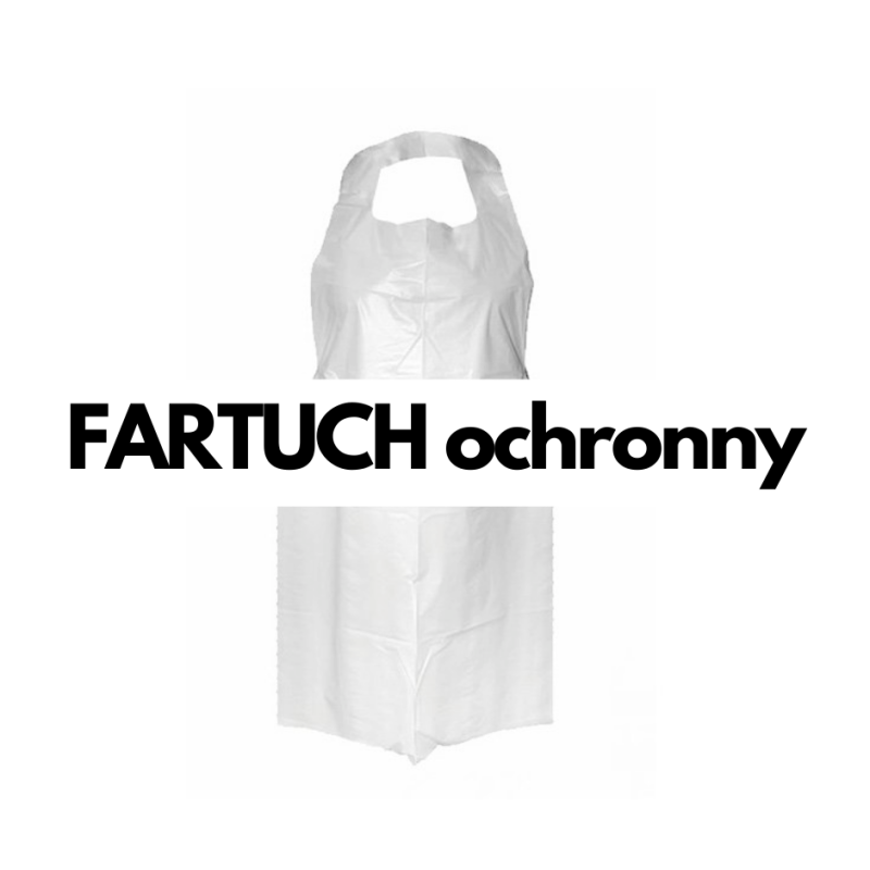 Ochronny fartuch foliowy 800x1250 mm 