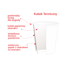 Kubek papierowy 300 ml z nadrukiem FULL COLOR 