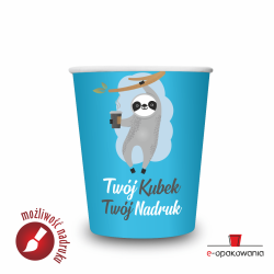 Kubek papierowy 300 ml z nadrukiem FULL COLOR 