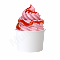 Papierowa miseczka na lody z nadrukiem 130 ml FULL COLOR 