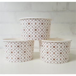 Papierowa miseczka na lody z nadrukiem 130 ml FULL COLOR 