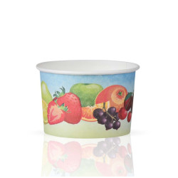 Papierowa miseczka na lody z nadrukiem 130 ml FULL COLOR 