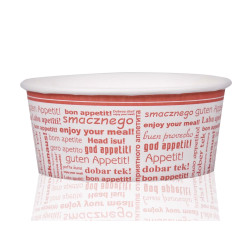 Papierowa miseczka na lody z nadrukiem 130 ml FULL COLOR 