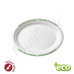 Półmiski ekologiczne owalne z nadrukiem indywiudalnym 