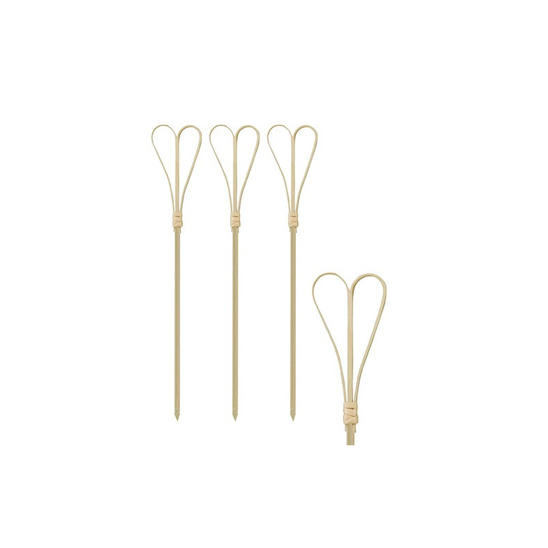 Bambusowe patyczki HEART 18 cm 