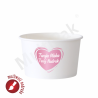 Miseczka papierowa na lody z NADRUKIEM LOGO 245ml