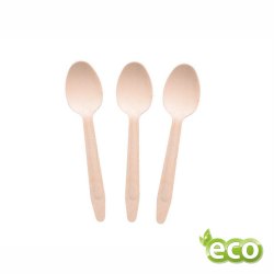 Ekologiczna łyżeczka drewniana jednorazowa