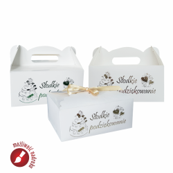 Pudełko na ciasto weselne 194x140x90 mm 