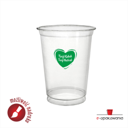 Kubek plastikowy PET Hurricane 400 ml 