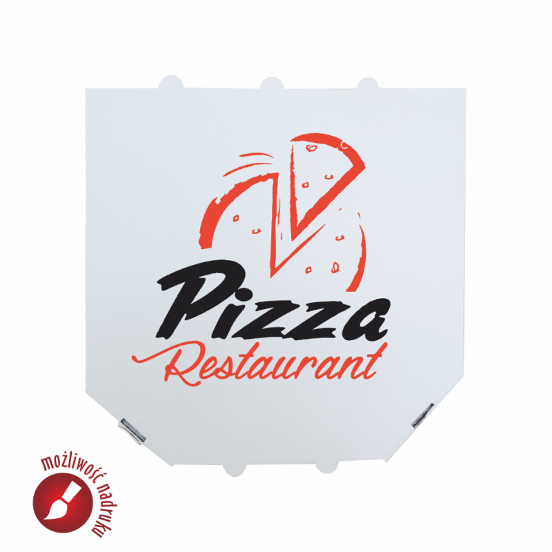 Pudełko na pizzę atestowane 26x26 cm z nadrukiem indywidualnym