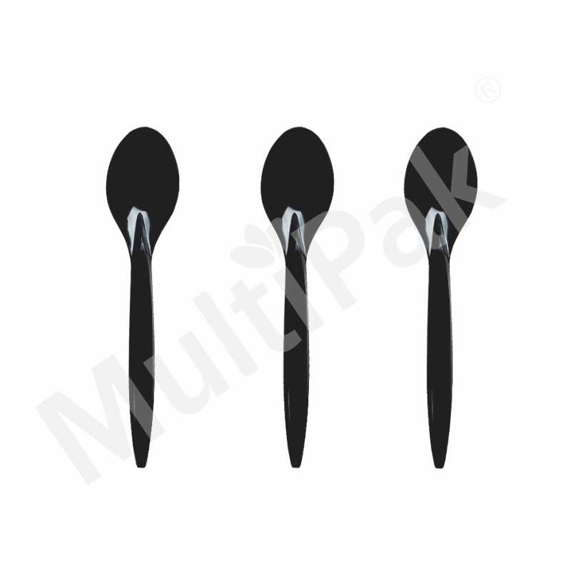 Łyżeczka plastikowa czarna 