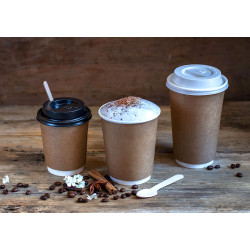 Kubek papierowy termiczny KRAFT 400 ml