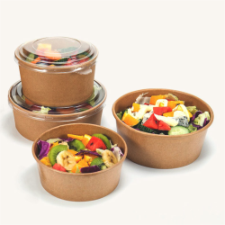 Miska papierowa na sałatki KRAFT 1100 ml 