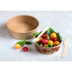 Miska papierowa na sałatki KRAFT 1000 ml