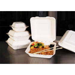 Pojemnik obiadowy Menu Box z trzciny cukrowej 