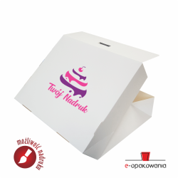 Pudełko cukiernicze z własnym nadrukiem - rozmiar do wyboru 