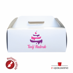 Pudełko kartonowe na tort / ciasto z nadrukiem indywidualnym 