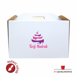 Pudełko kartonowe na tort / ciasto z nadrukiem indywidualnym 