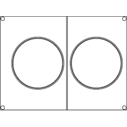 Aluminiowa MATRYCA ramka do zgrzewarki/pakowarki foliowej AG02E i AG02HD