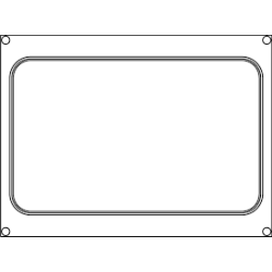 Aluminiowa MATRYCA ramka do zgrzewarki/pakowarki foliowej AG02E i AG02HD