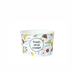 Miseczka papierowa na lody "Fresh and Sweet"130ml
