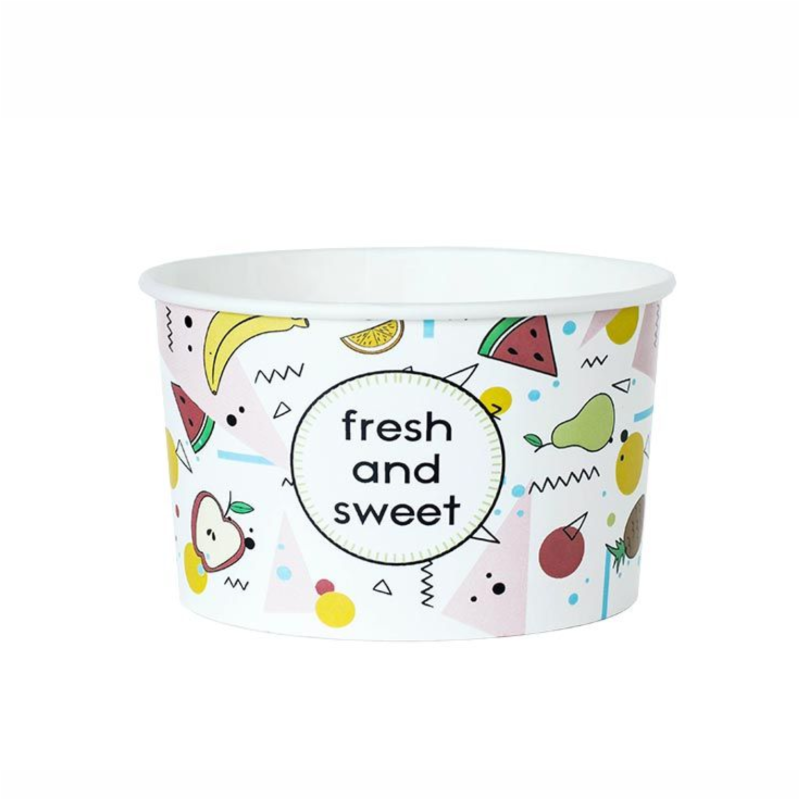 Miseczka papierowa na lody "Fresh and Sweet" 360 ml