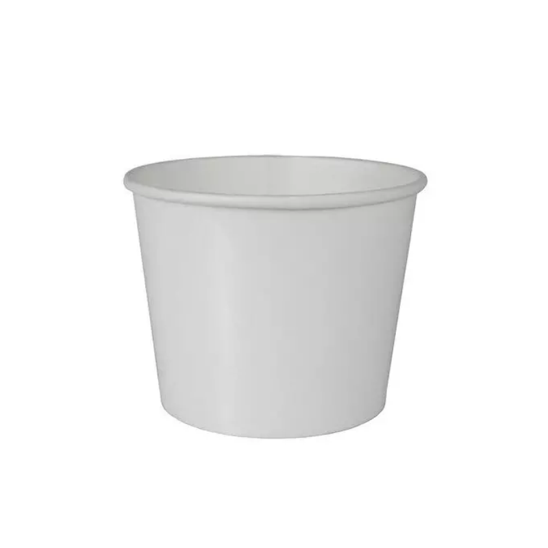 Biała papierowa miska na zupę 500 ml 