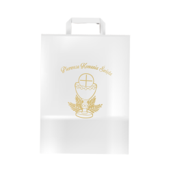 Torba papierowa  z NADRUKIEM KOMUNIJNYM 250x150x300mm