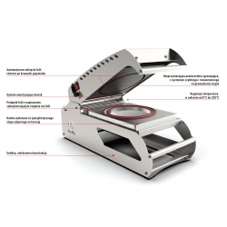 Zgrzewarka do tacek okrągłych na wynos RK-O