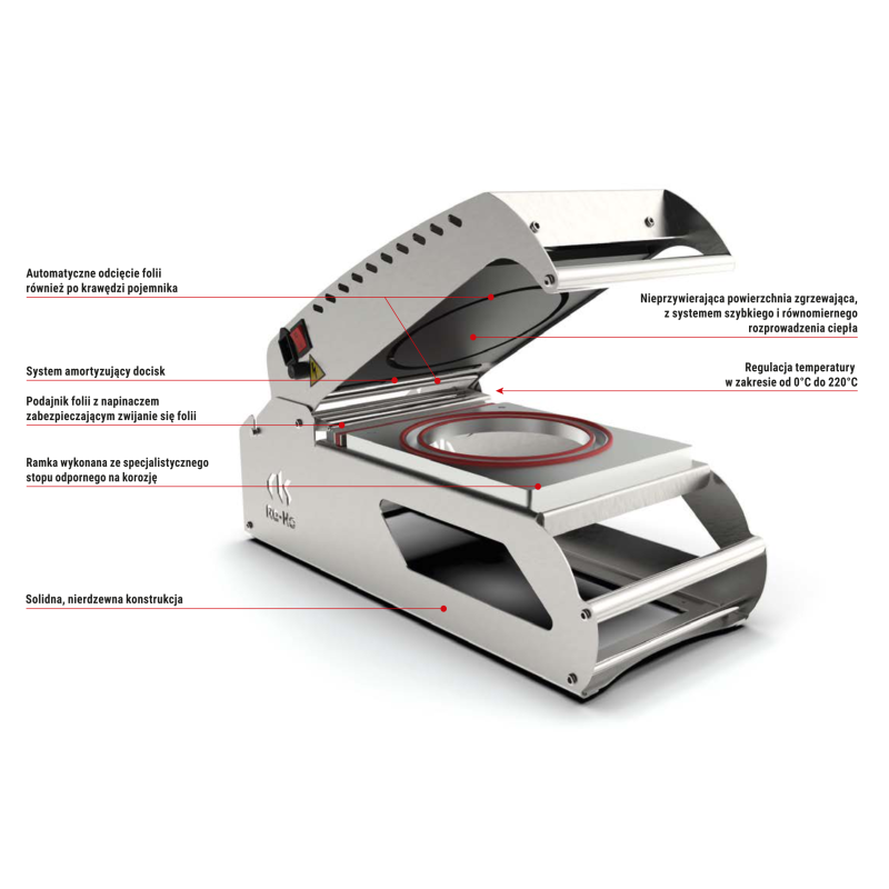 Zgrzewarka do tacek okrągłych na wynos RK-O
