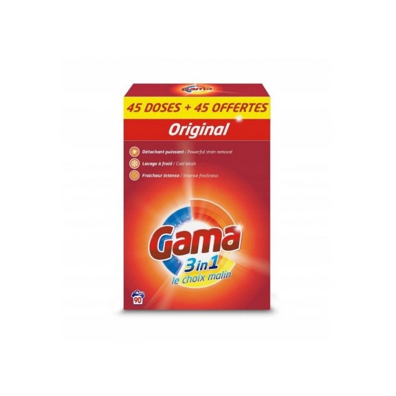 Gama proszek do prania 5,85kg Original - 90 prań - CHEMIA NIEMIECKA