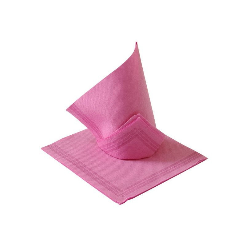 Serwetki restauracyjne różowe 38x38 cm 