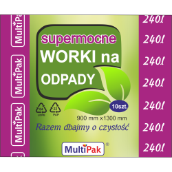 Worki na odpady LDPE 240 l 