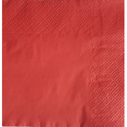 Serwetki składane 33x33 czerwone