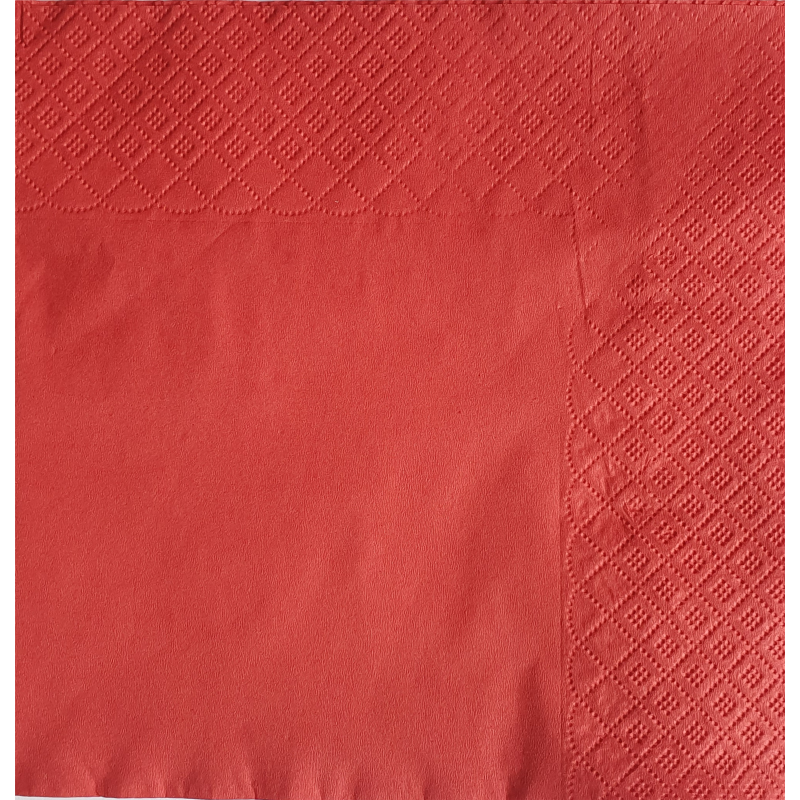 Serwetki składane 33x33 czerwone