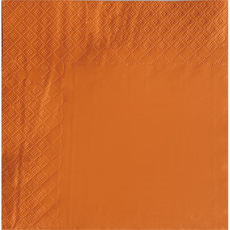 Serwetki składane 33x33 cm pomarańczowe 